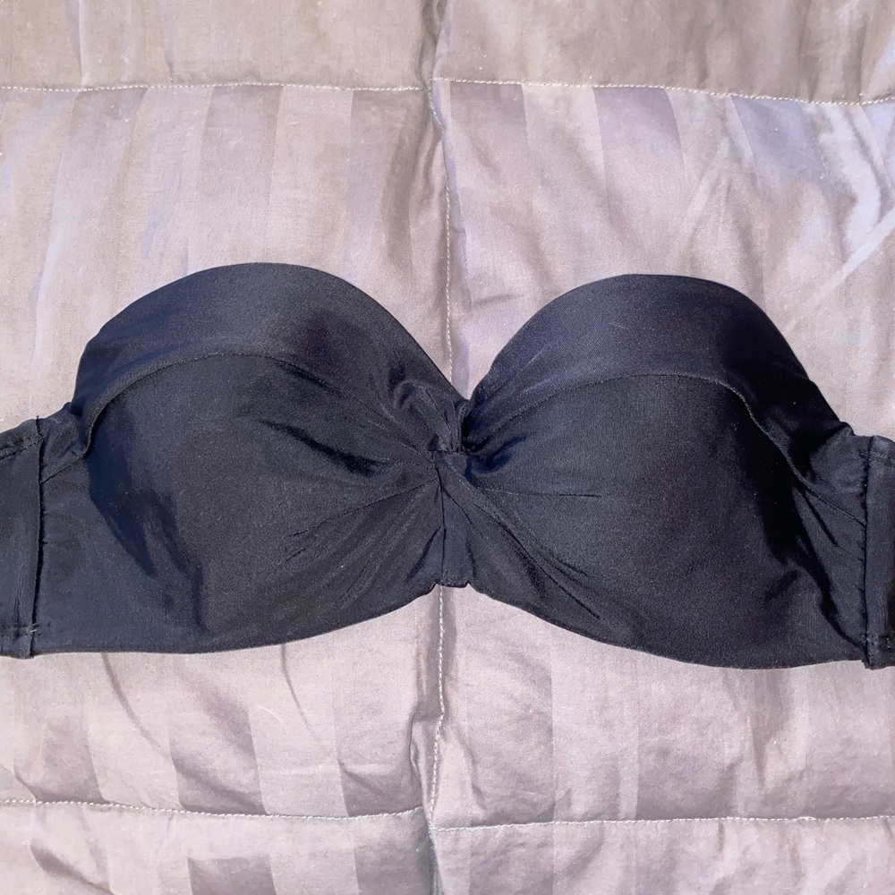 knotted bandeau bathing suit top